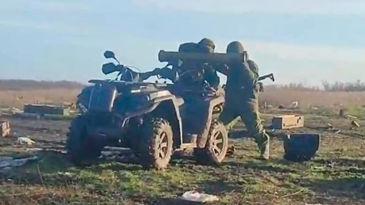 Русские кочевники. Десантники ВС России на квадроциклах уничтожили пехоту ВСУ из ПТРК Фагот