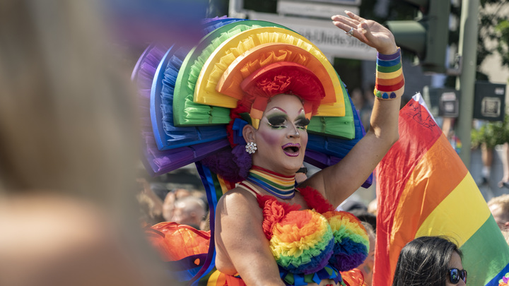 Тётя с фиолетовыми волосами спела малышам про флаг: Это сумасшествие!