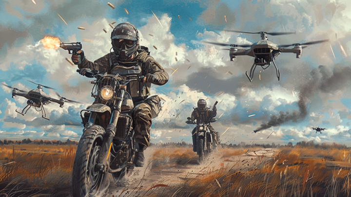 Атакуют на мотоциклах: Взято село, которое не сдавалось два года. Наёмникам тоже досталось