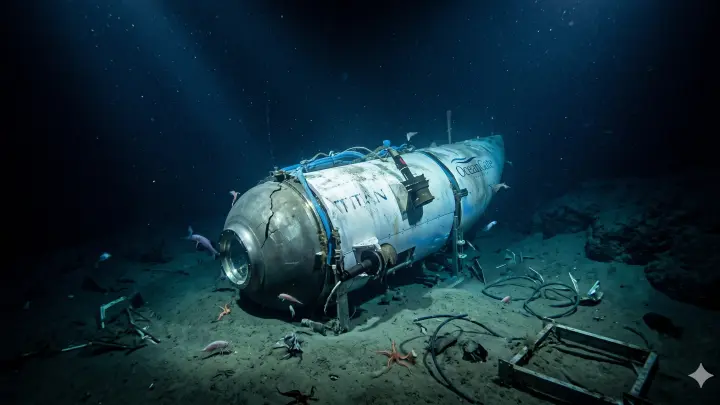 Останки погибших на батискафе Титан миллиардеров подняли со дна спустя 3 года