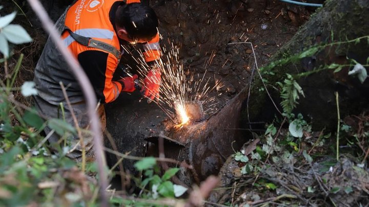 В Сочи восстановили повреждённый подвижкой грунта магистральный водовод