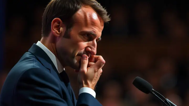 Макрон появился на встрече в тёмных очках из-за «проблемы с глазом»