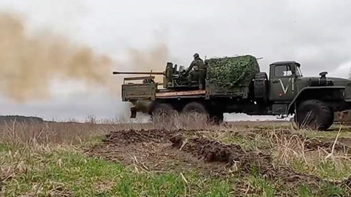 Десантники из Костромы из зенитных установок расстреляли укрывшихся украинских боевиков в лесу