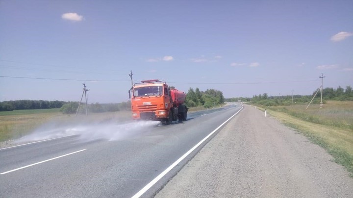 Из-за аномальной жары в Челябинской области закрывают федеральные трассы