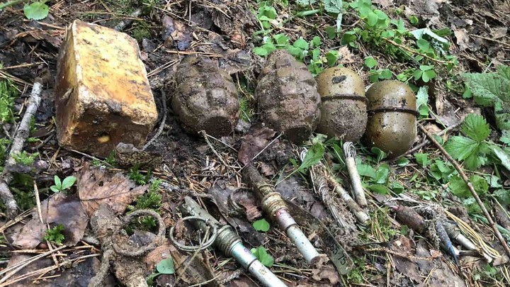 В Ивановской области кладоискатель нашел четыре гранаты