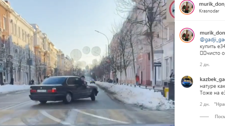 В Краснодаре гонщиков, дрифтовавших на улице Красной, задержали