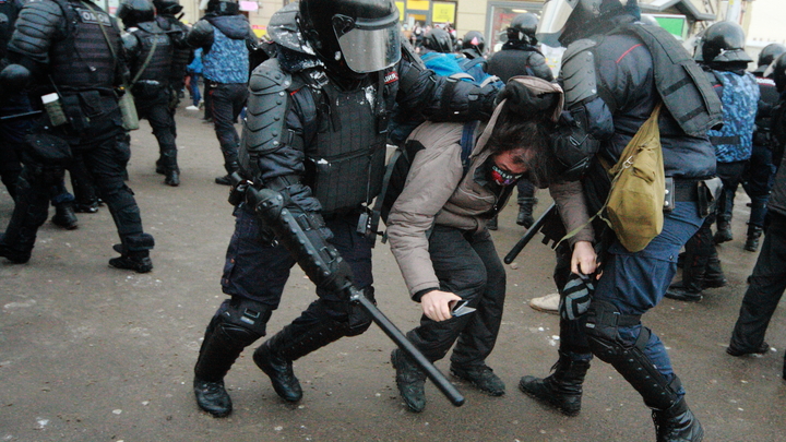 Задержанный на митинге за Навального в Петербурге попросил переводчика с молдавского