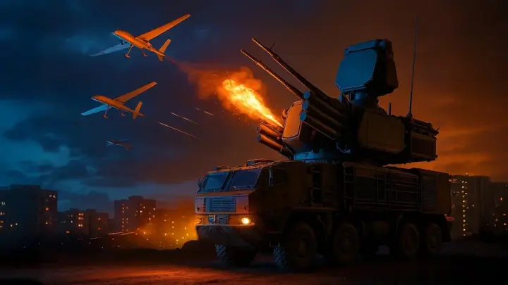 Shot: около 10 взрывов прогремели над Самарой, работает ПВО