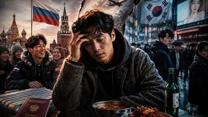 Корейца даже жалко. Никак не может прийти в себя после России