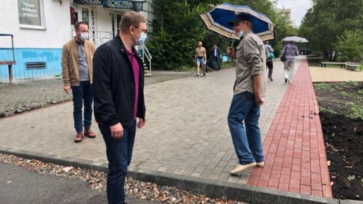 Новая пешеходная зона в Челябинске появилась на месте народных троп