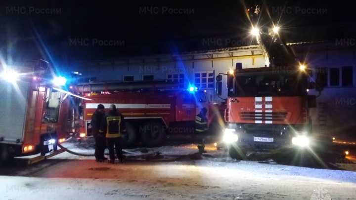 Почти сутки тушили пожар на заводе в Коломне