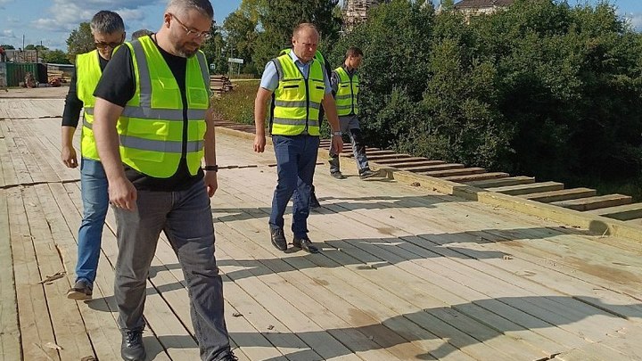 Мосты через реку Чурьегу ремонтируют в Каргопольском округе