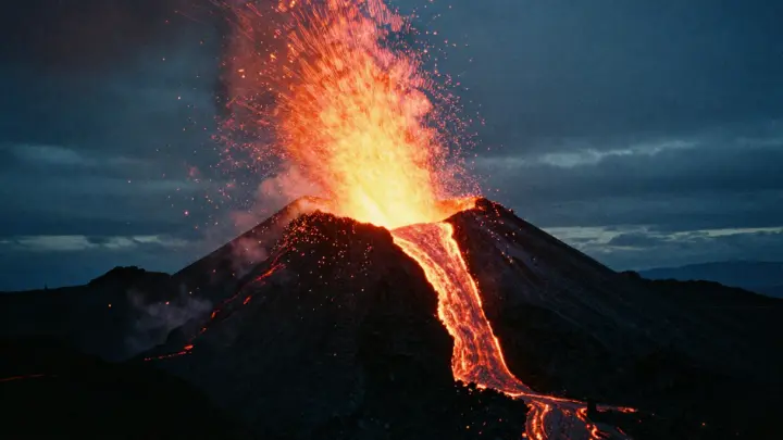 Мощное извержение вулкана изменило фундамент планеты