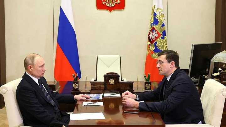 Надеюсь, что люди Вас поддержат: Путин о выдвижении Никитина на второй губернаторский срок