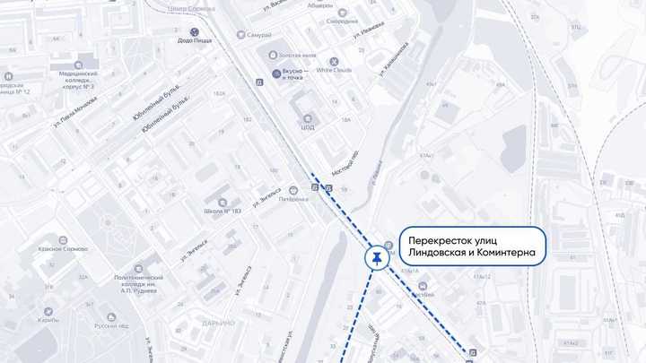 Ремонт переезда на перекрёстке улиц Линдовская и Коминтерна завершён досрочно