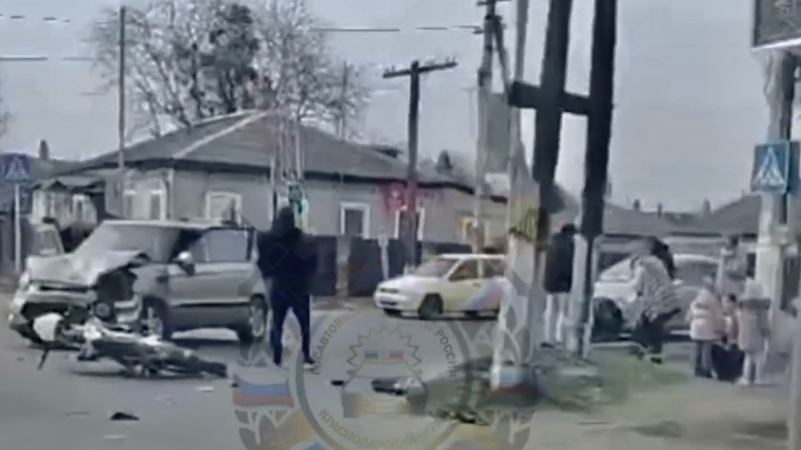 На Кубани подросток на мопеде попал в ДТП