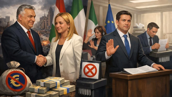 Politico: Мелони оправдала вето Орбана на €90 млрд для Киева, но ее офис все отрицает
