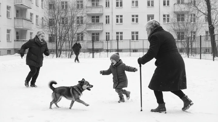 Оттащили от камер, били по голове: Бабушку-управдома избили после замечания о выгуле собаки на детской площадке