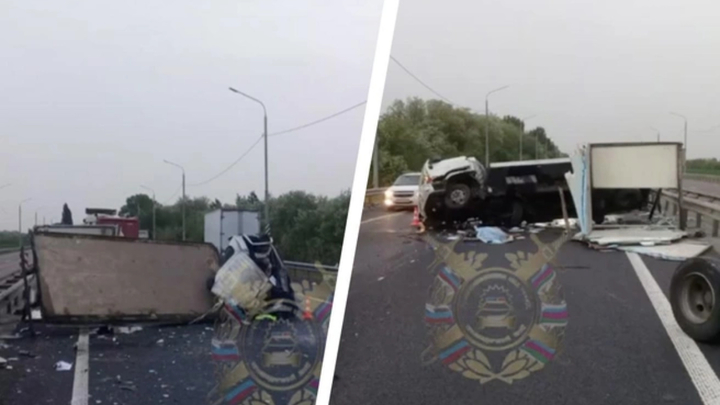 В Краснодаре на Восточном обходе в ДТП погиб водитель фургона