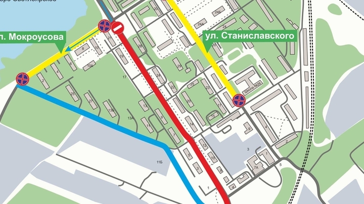 Улицу Светлоярскую в Нижнем Новгороде на полтора месяца перекроют для движения автотранспорта