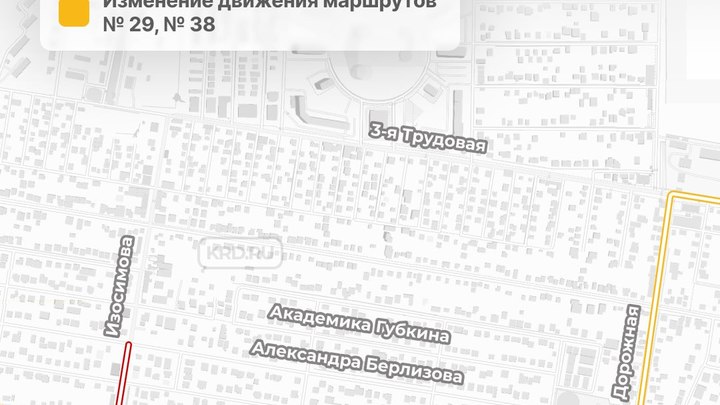 В поселке Северном временно изменится схема движения двух автобусов