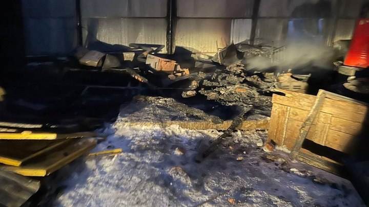 В Сергиевом Посаде в сгоревшем дотла сарае обнаружено два трупа