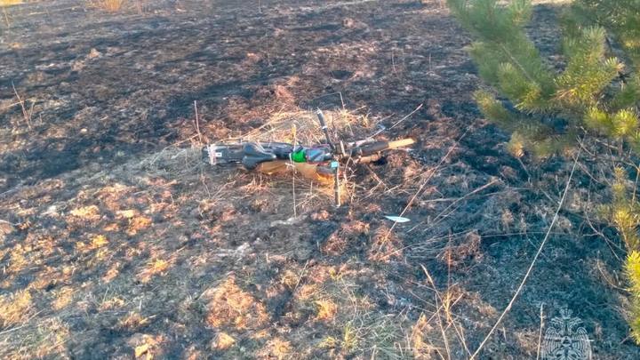 В Ивановской области после пала травы на поле рядом с удочкой и ведром рыбы нашли обгоревший труп