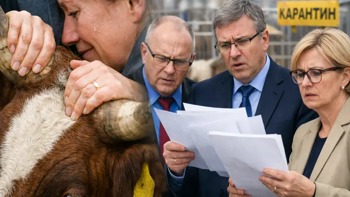 Из-за гибели телят в одном из городов России ввели карантин