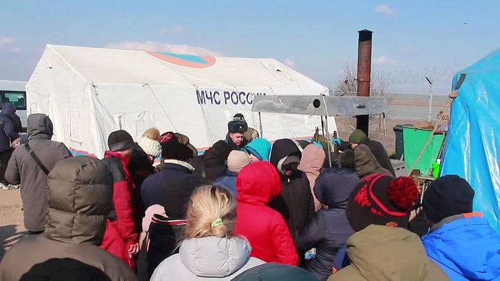 В Ростовской области развернули пункты обогрева для беженцев из Донбасса