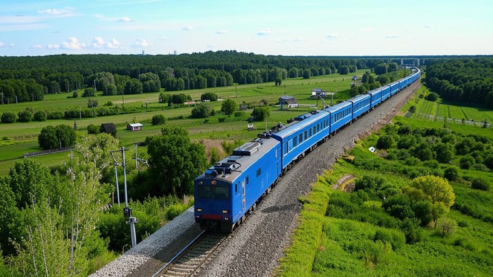 В Башкирии электричка с пассажирами загорелась на ходу