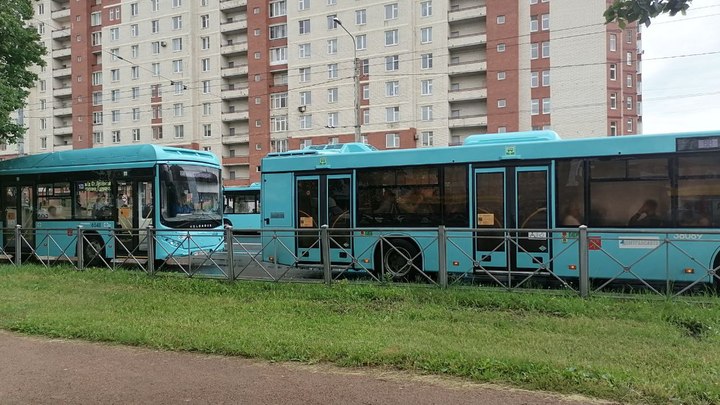 Какие автобусы в Петербурге сменили маршруты из-за пожара в Шушарах