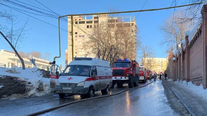 В Самаре горел оздоровительный центр