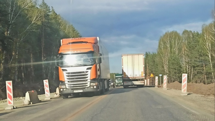 В Челябинской области с трассы М-5 водители сообщили о пробке под Симом
