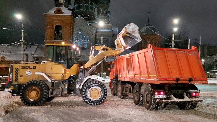 С начала сезона городские службы вывезли с улиц Иванова 2635 кубометров снега