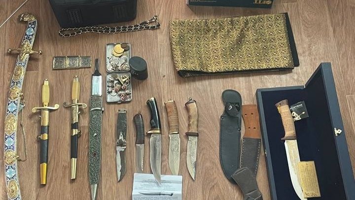 Два кортика, шашку, кинжал и коллекционный нож украли у пенсионерки в Челябинске