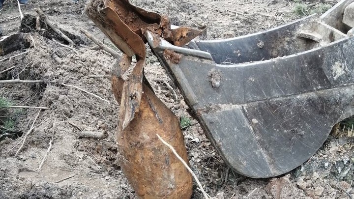 В коттеджном поселке в Свердловской области нашли авиабомбу, зарытую в землю