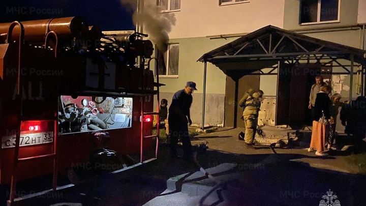 В Собинке на пожаре многоэтажки пострадали два человека
