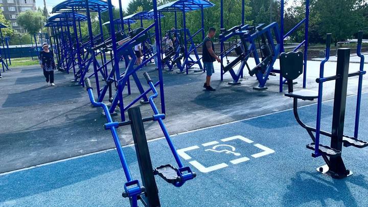 В Челябинске открылась первая спортплощадка для людей с инвалидностью
