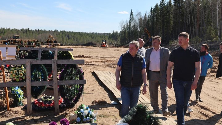 В Архангельске на кладбище Валдушки продолжается строительство новых секторов