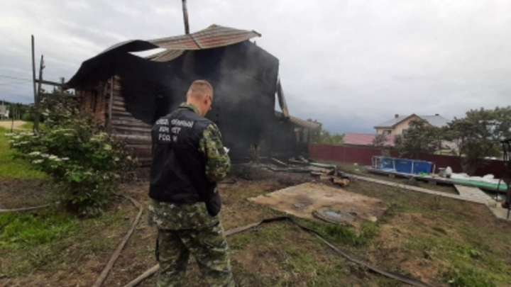 В Каргополе в страшном пожаре погибли 11-летний мальчик и его старшая сестра