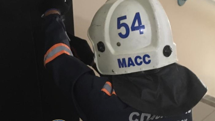 В Новосибирске спасатели освободили запертых в квартире мальчика и девочку