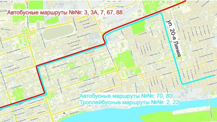 В Ростове из-за полумарафона ЗАБег в воскресенье, 30 мая, общественный транспорт изменит маршруты