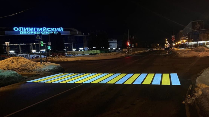 В Чехове сделали переходы с вечной нестирающейся разметкой