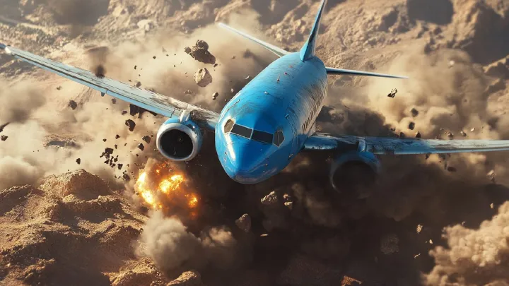 Ан-22 развалился в воздухе. в Сети появилось видео катастрофы