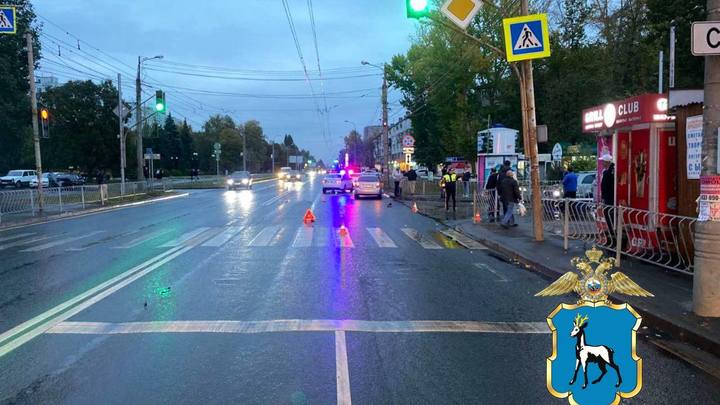 В Самаре на улице Стара-Загора водитель отправил пешехода-нарушителя в больницу