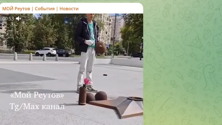 Я советский человек: в Реутове пьяный мигрант залез на Вечный огонь