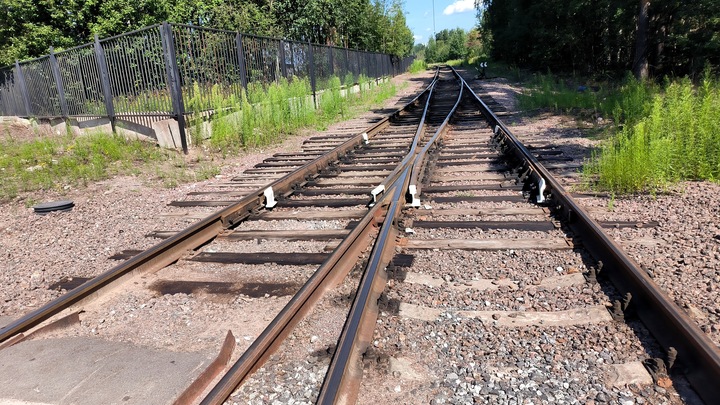 В Петербурге вагоны грузового поезда сошли с рельсов: Состав перегоняли своим ходом из парка в парк с горки