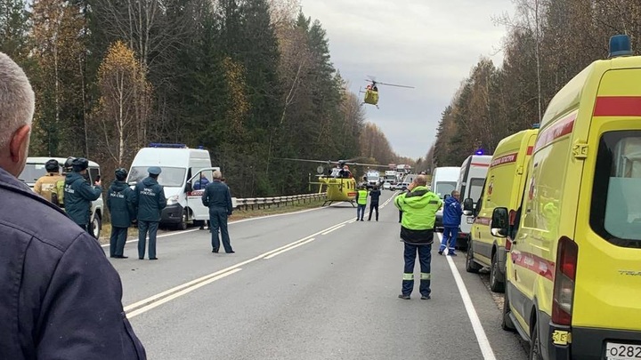 Вертолёт санавиации совершил жёсткую посадку в Нижегородской области, пострадали 4 человека