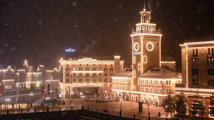 Газоснабжение Горной Олимпийской деревни в Сочи восстановили после схода лавины