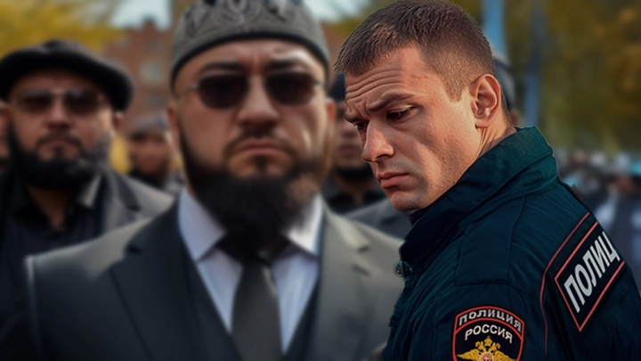 ОМОН аннулировал дерзость мигрантов из Таджикистана: Толпой били полицейского - теперь идут, склонив голову